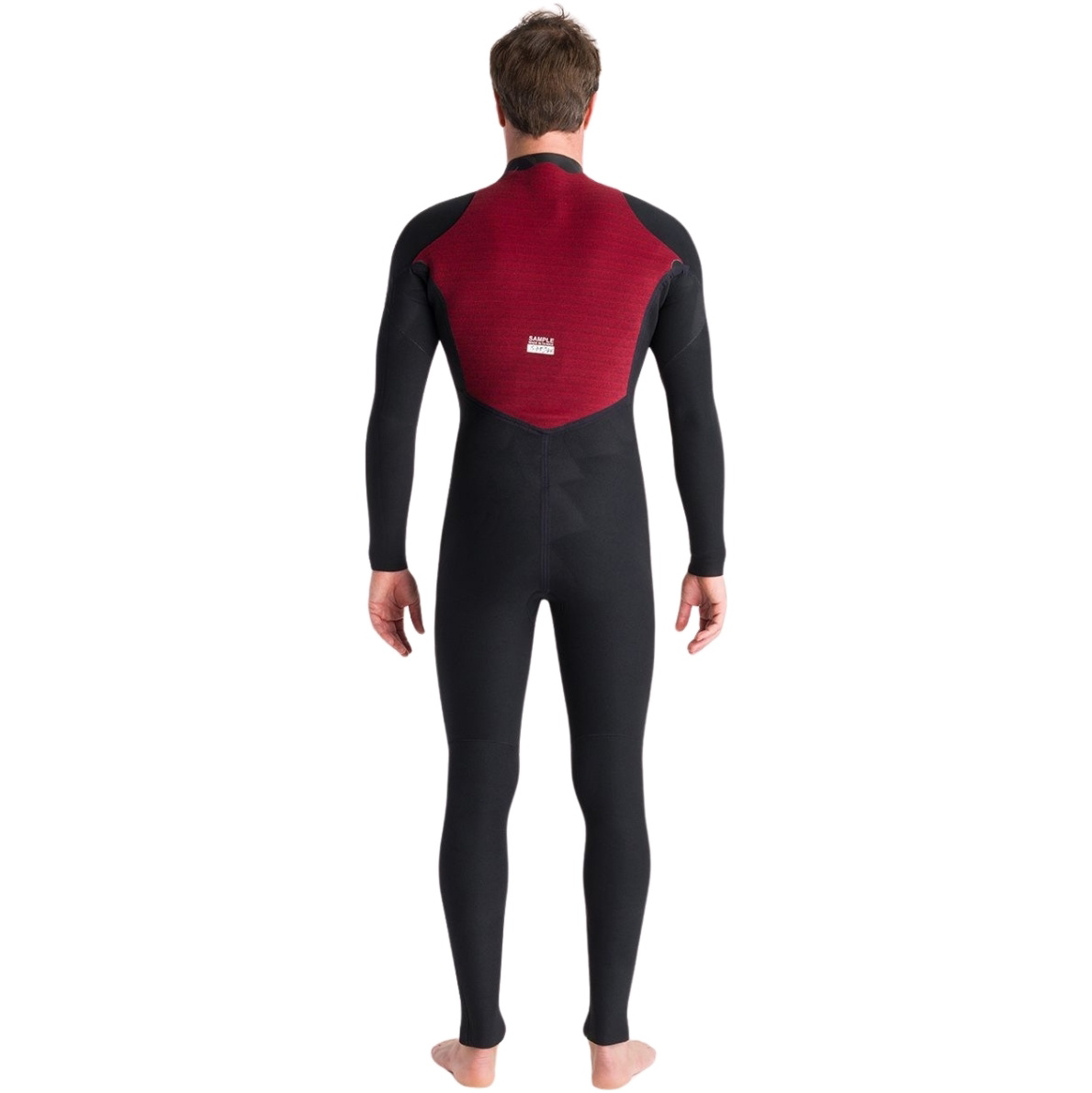 2025 C-Skins Hombres NuWave Session 5/4/3mm Chest Zip Neopreno C-NSE54MCZ - Black / Meteor X / Rust